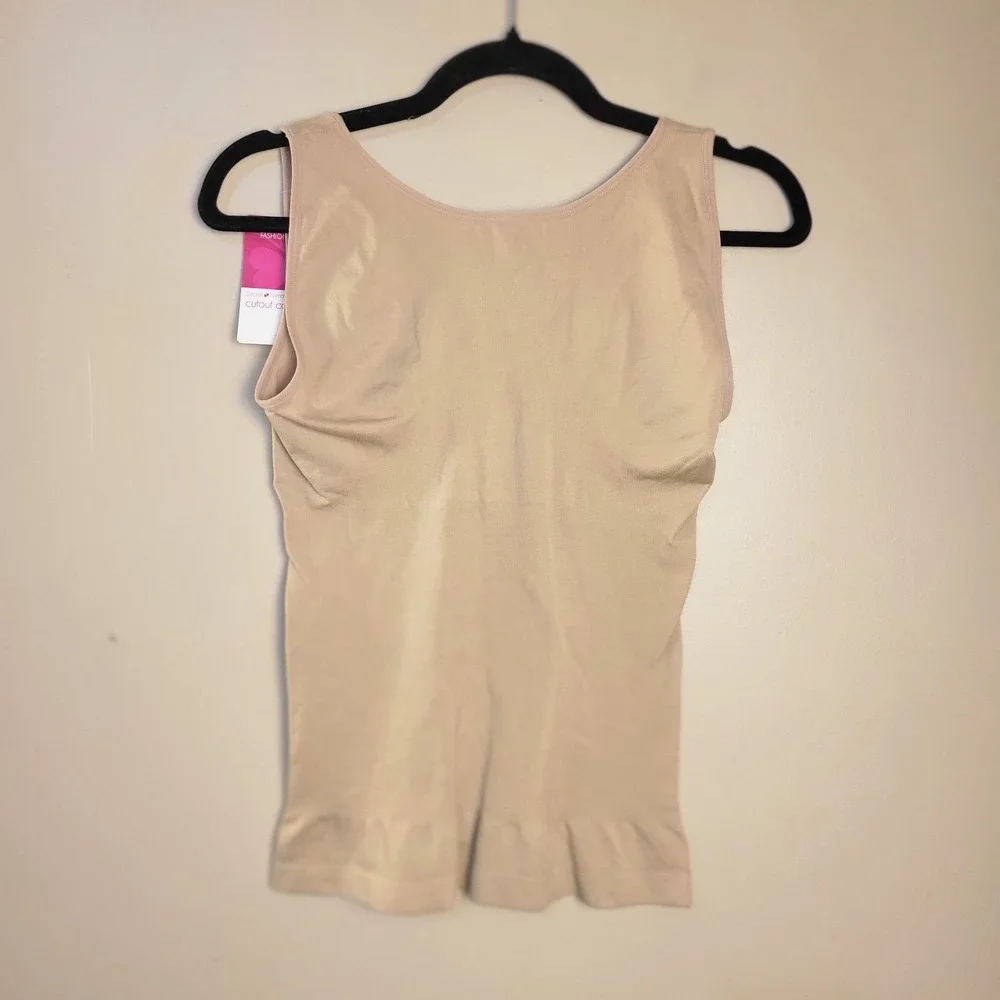 Fashion Bug Secret Slimmer Cutout Camisole Nude Shapewear Tank Top Womens 2X NEW